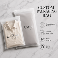 Emballage en plastique personnalisé écologique, sac à fermeture éclair noir, sac à fermeture éclair givré pour vêtements, t-shirts