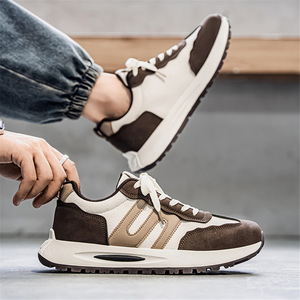 Classic Casual Shoes Men Suede <b>Leather</b> Versatile Wear-resistant Non-slip Sports Low Top <b>Sneakers</b> - Product Image 4