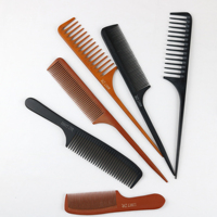 Ensemble de brosses à cheveux en plastique antistatiques pour salon professionnel, brosse à bords, peigne à séparation, démêlage, pour tous les types de cheveux, vente en gros d'usine