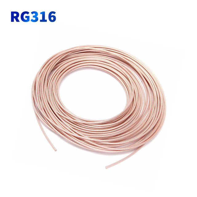 Optional Connector RG316 Coaxial Cable Assembly Waterproof Antenna Extension Adaptor RF Pigtail Cable for Communication
