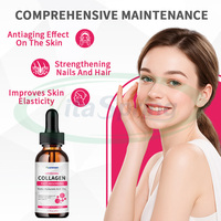 Complément alimentaire VitaSpring OEM Halal Collagène pour éclaircir la peau, boisson au collagène en marque privée, collagène liposomal, gouttes de biotine
