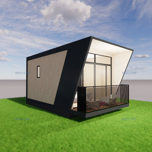 Cabaña Prefabricada Minimalista de 1 Recámara y 1 Baño para Alquiler en Airbnb |   Cabaña Modular con Techo Mono-Pitch y Balcón - Product Image 3