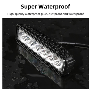ไฟส่องสว่างสำหรับงานอเนกประสงค์ 18W 6 LED - 12V/24V กันน้ำ สำหรับขับขี่ออฟโรด เหมาะสำหรับมอเตอร์ไซค์ รถบรรทุก รถ SUV รถ ATV มาตรฐาน IP67 - Product Image 3