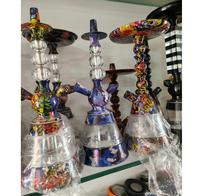 Chicha de Luxe Mazaya Effet Miroir, Kit Complet Portable en Acrylique et Alliage d'Aluminium, Abordable pour Fête