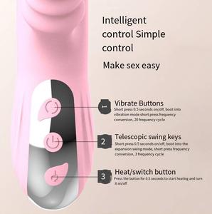 Vibradores 3 en 1 con Estimulación del Punto G para Mujeres, Juguetes Sexuales con Cabezal Oscilante y Calentamiento, Dildo de Silicona Seguro para Mujeres, Juguetes para Adultos - Product Image 6