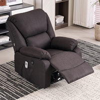 Chaise simple électrique réglable de sofa de relaxation de puissance de loisirs avec la télécommande et l'USB