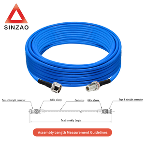 Wayiii cáp đồng trục lắp ráp RG402-FEP PTFE N nam FNC nữ che chắn 50 Ohms 18Ghz tùy chỉnh cáp thông tin liên lạc - Product Image 6