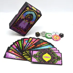 Oracle Deck-fabricante de tarjetas de arte personalizadas, papel de plástico, juego de impresión, Tarot, tarjetas de cortesía para estudiantes