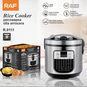 Cuisinière à <span class=keywords><strong>riz</strong></span> électrique RAF Olla Arrocera 5L 900W avec contrôle tactile, multifonction, fonction maintien au chaud pour la cuisine à domicile - Product Image 2