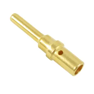 Deutsch 0460-220-1231 Solid Gold Plated Pin Contact Male Terminal For Deutsch DTP Series Connector AWG 12-14