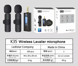 K35 प्लग-खेलने के लिए 3.5mm जैक स्टूडियो वायरलेस lavalier माइक्रोफोन स्पीकर फोन गेमिंग डिजिटल कैमरा माइक्रोफोन - Product Image 3