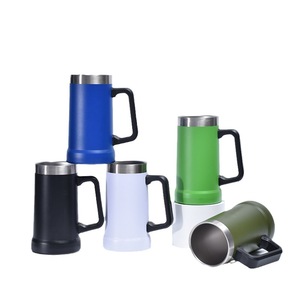 Growler de cerveza al vacío de acero inoxidable de 24oz con mango <span class=keywords><strong>Original</strong></span> <span class=keywords><strong>taza</strong></span> de agarre grande de sublimación <span class=keywords><strong>personalizada</strong></span> que sirve las últimas bebidas - Product Image 2