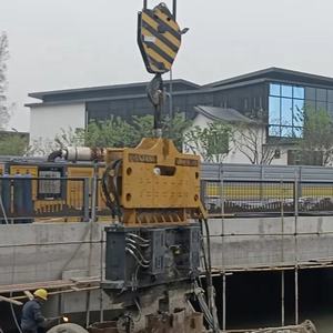 เครื่องตอกแผ่นเหล็กไฮดรอลิกเครื่องตอกเสาเข็มไฟฟ้าเครื่องตอกเสาเข็มในทะเล - Product Image 6