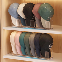 Support de rangement pour casquettes de baseball en acrylique transparent, support de rangement haute transparence, pratique pour le rangement et la présentation visuelle