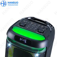 Set sistem Speaker DJ 6.5 inci ganda dengan kolom Subwoofer bioskop rumah sistem PA harga pabrik dengan lampu LED RGB