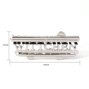 Customizable OEM materials: stainless steel, brass, iron, zinc alloy, metal brand logo, handbag <b>name</b> <b>tag</b> - Product Image 4