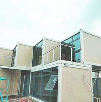 Kit de casa moderna de 2 pisos, Mini casas modulares de hormigón, completo, americano, California, Canadá