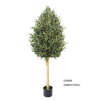 Haute Qualité Artificielle Olivier Grand Faux Vrai Bois Tige Plantes Bonsaï Faux Simulation Vert pour Extérieur Intérieur Décor