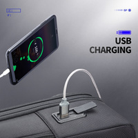Sac à dos professionnel antivol extensible pour ordinateur portable 15,6 pouces avec chargement USB, durable et protecteur, pour hommes, de la marque BOPAI