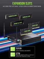 Mini PC GMKtec K10 I9-13900HK con Windows 11, DDR5 de 32 GB, SSD M.2 2280 PCIe 4.0 de 1 TB, WIFI 6, BT 5.2, Computadora de Escritorio para Juegos