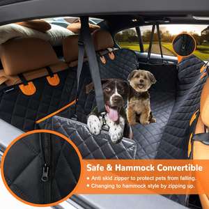 Hamaca resistente al agua para mascotas, cubierta antideslizante y resistente a los arañazos, suave, duradera, para asiento de coche, 100% - Product Image 5