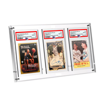 Ventes Flash : Cadre de Présentation Portable Moderne en Acrylique Transparent Personnalisé à 1 Emplacement, Anti-Rouille, pour Cartes Gradées PSAD, avec Montage Facile