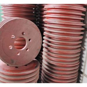 มอเตอร์ไฟฟ้าชนิด B พร้อมพูลเลย์เหล็กหล่อ สายพานวี ดิสก์ร่องคู่ ไนลอน สำหรับส่งกำลัง - Product Image 3