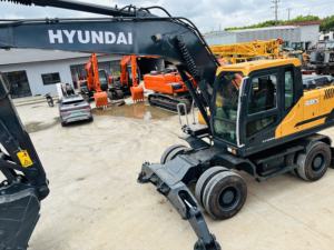 Used Hyundai 210W7 Wheel Excavator Diesel Engine <b>Quick</b> <b>Hitch</b> Euro Stage IIIA Compliant Low Hours Hydraulic Pump 2018 Model - Product Image 2