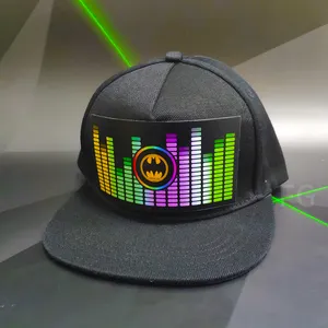 light up equalizer adults men hat baseball caps with led light