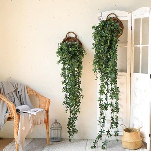 Artificial Cuckoo <b>Leaf</b> <b>Wall</b> Hanging Silk Flower Greenery For Home <b>Decor</b> Wedding Props - Product Image 3