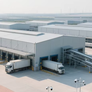 Nhà prefab hiện đại với thiết kế 2D & <span class=keywords><strong>3D</strong></span> Kết Cấu Thép tòa nhà kho xưởng văn phòng - Product Image 1