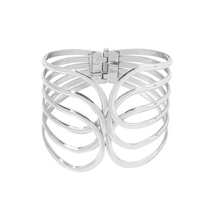 Wholesale Punk Style Exaggerated Wide Wrapped <b>Cuff</b> <b>Bracelet</b> for Women - Hollow Design <b>Cuff</b> <b>Bracelet</b> - Product Image 6