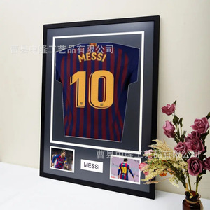 Sports Jersey Display <b>Frame</b> <b>Black</b> Rectangle Acrylic Transparent Wall Mounted For Living Room - Product Image 2