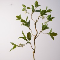 Fleurs artificielles en soie PE de haute qualité, verdure artificielle, feuilles de chrysanthème sauvage, petites branches de vigne, fleurs pour vase, décoration de mariage et de maison
