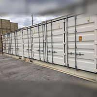 Conteneur ISO modifié sur mesure de 40 pieds, conteneur générateur diesel, portes personnalisées, aérations, bureau d'urgence