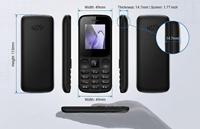 OEM 1.77-2G Dual SIM Dual Straight Bar Button Classic Backup Feature Phone 3 in 1 Murah Fm Touch 1000mah Type-C Tanpa Kamera EZFM
