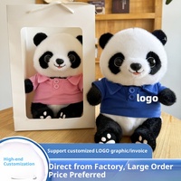 Peluche Panda Mignonne, Poupée Personnalisée Chengdu, Cadeau d'Entreprise, Coton PP, 31cm-50cm, Logo