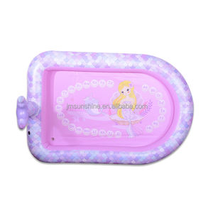 Piscina inflable kolam anak para niños, inflador infantil de sirena, novedad - Product Image 5