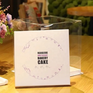 Wholesale 2024 Cheap Best Tall Clear Cake Box 4inch 6inch 8inch 10inch 12inch 14inch 16inch Factory Price White Large Cake <b>Boxes</b> - Product Image 2