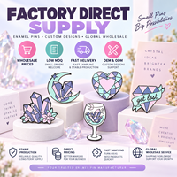 Épingles en émail cristal de qualité supérieure, formes et couleurs personnalisées, logos, placage lisse, boutique de cadeaux, événements, merchandising, épingles en métal cristal diamant