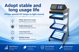 Kernel KN 4006BL3, 4 Paneles UVB con Carro, Fototerapia UVB, Lámparas UVB de Banda Estrecha de 311nm para <span class=keywords><strong>Tratamiento</strong></span> de Vitiligo en Piernas y Manos - Product Image 2