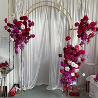 IFG Nouveautés Arrivées Arche de Fleurs Rose Bonbon pour Décoration de Mariage et de Fête