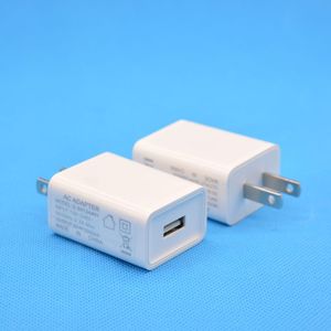 Adaptateur secteur universel blanc EU/US avec prise murale simple USB, chargeur 5V1A pour téléphones mobiles - Product Image 4