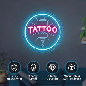 Letrero Luminoso LED de Neón para Tienda de Tatuajes, Luz Ambiental Interior Colgante, Letrero Decorativo para Escaparate, Luz Indicadora de Calle, 5V - Product Image 1