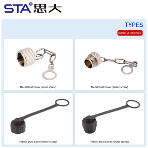 M12 nhựa chống bụi bên trong bên ngoài vít bụi Bìa Bảng điều khiển gắn kết kết nối chủ đề Nắp bụi - Product Image 5