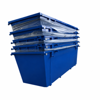 Conteneur à déchets industriel en acier robuste pour le recyclage, la collecte de ferraille et les déchets de construction, fabricant OEM
