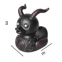 Statue Gothique Punk Noire en Résine, Satanique, Religieuse, Horreur, Rock, Décoration d'Halloween, Cadeau, Imprimée en Letterpress