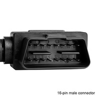Cable Divisor de 90 Grados para Diagnóstico de Automóviles, 16 Pines OBD2, 1 Macho a 2 Hembras, Cable de Extensión de Interfaz OBD