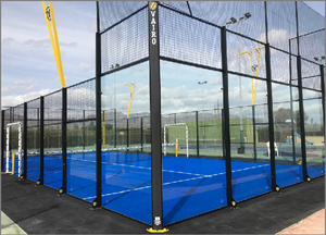 Sistema de Pista de Pádel, Césped Artificial Azul con Textura Rizada para Pádel - Product Image 2