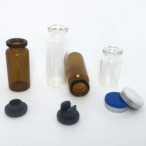 5ml 10ml 15ml 20ml 25ml 30ml 50ml 60ml 100ml 120ml Clear Glass Storage Vial Bottle